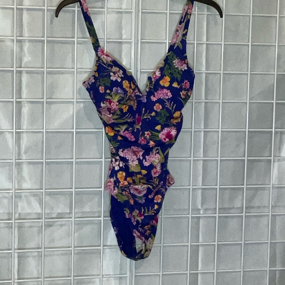 Floral Blue Women’s One Piece Swimsuit